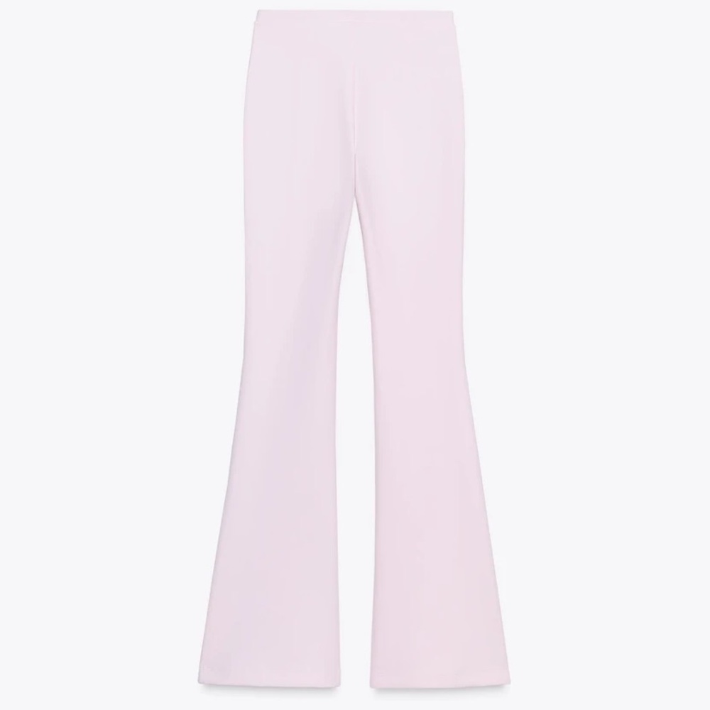 New Zara interlock flare pants in pink - small - Picture 6 of 7